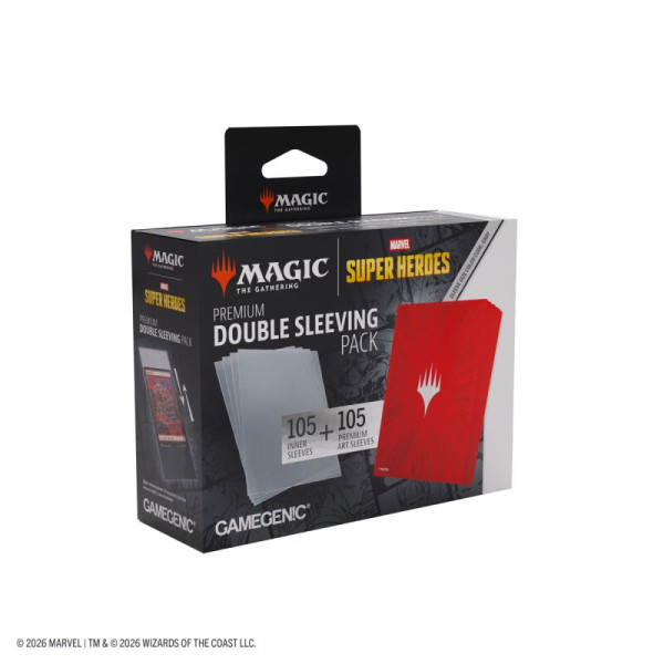 [Zubehör] Gamegenic Marvel Super Heroes Premium Double Sleeving Pack 105+ Red