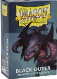 Dragon Shield Standard Outer Sleeves - Matte Black (100 Sleeves)