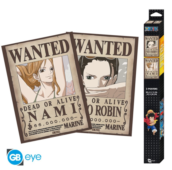 [POSTER] One Piece - Wanted Robin & Nami - 52x38 - Chibi