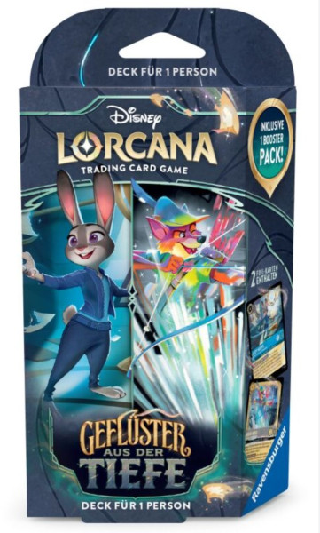 [DEU] Disney Lorcana - Geflüster aus der Tiefe - Starterdeck Saphir/Stahl - Robin Hood