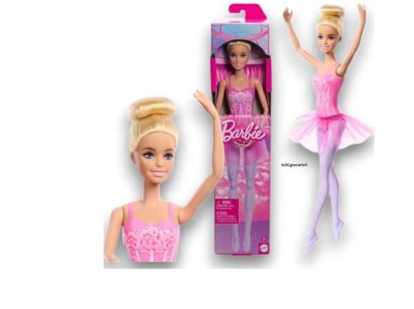Barbie Ballerina-Puppe, Blonde Modepuppe in lilafarbenem