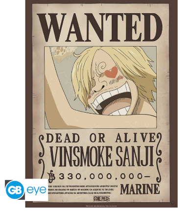 [POSTER] One Piece - Wanted Sanji - 52x38 - Chibi