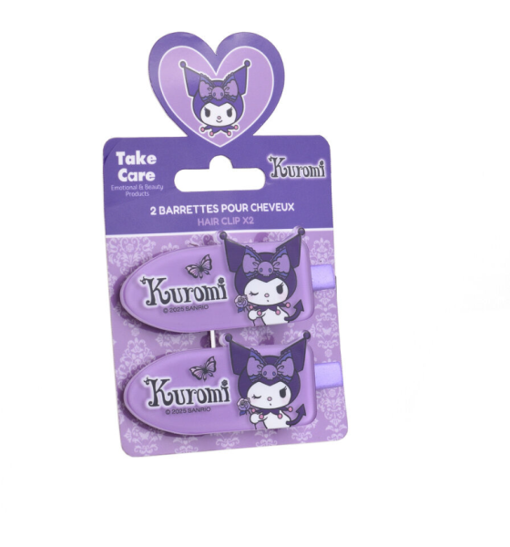 Hello Kitty Kuromi pack 2 hair clips