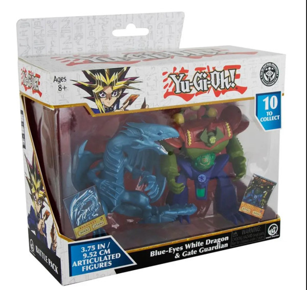 [FIGUREN ] BATTLE FIGURE 2 PACK BLUE EYES WHITE DRAGON VS GATE GUARDIAN