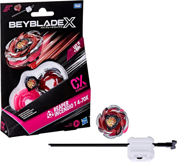 Beyblade X Reaper Incendio T 4-70K CX Starter Pack Kreisel und Starter
