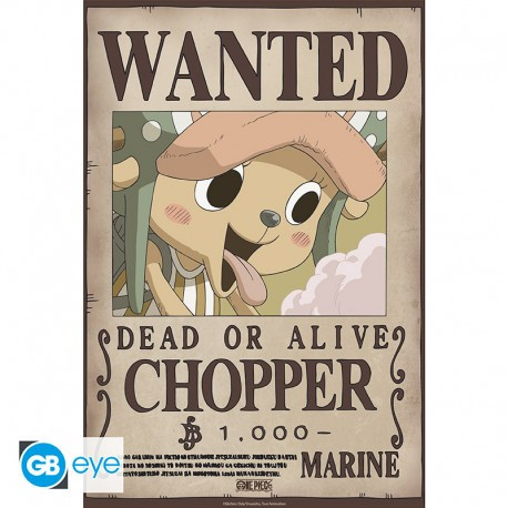 [POSTER] One Piece - Poster Chibi 52x38 - Wanted Chopper Wano