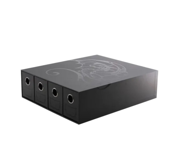 [Zubehör] Dragon Shield | Fortress Card Drawer | Horizontal 4 Black