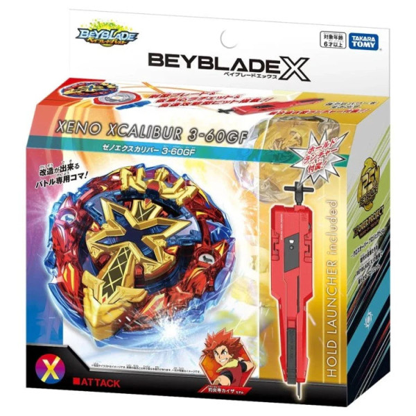 Takara Tomy Beyblade X BX-00 Xeno Excalibur 3-60GF
