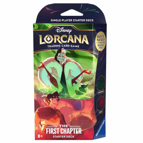 Disney Lorcana: Das Erste Kapitel - Starter Deck Smaragd und Rubin ENG