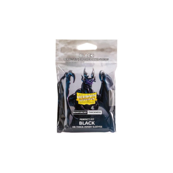 Dragon Shield - 100 Perfect Fit - Thick Inner Sleeves Black