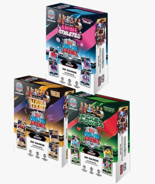 [Sport] Topps Match Attax 20th Anniversary 36 Karten Tin Box Age of Heroes (Zufällige Auswahl)