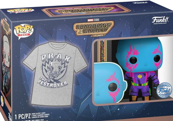 Funko Pop! Guardians of the Galaxy Tshirt Collection + Figur #1