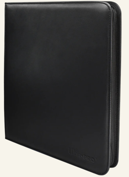 Ultra Pro - Vivid 12-Pocket Zippered PRO-Binder: Black 12 Pocket - 480 Cards