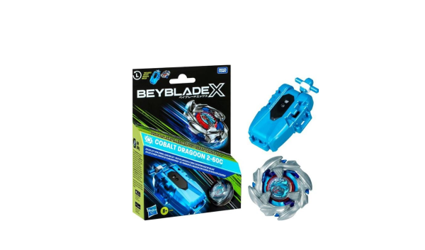 Beyblade X Cobalt Dragoon 2-60C Deluxe linksdrehdes Schnur-Starter Set